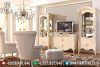 Set Bufet Tv Mewah Duco Putih Klasik Terbaru Mm-0495
