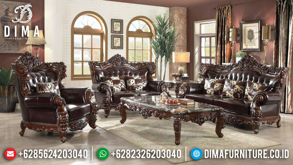 Best Quality Sofa Tamu Mewah Ganesha Ukiran Jepara Luxury Royals Mm-0683