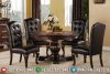 Jual Meja Makan Minimalis Jati Versailles Oscar Leather Klasik Furniture Mm-0726