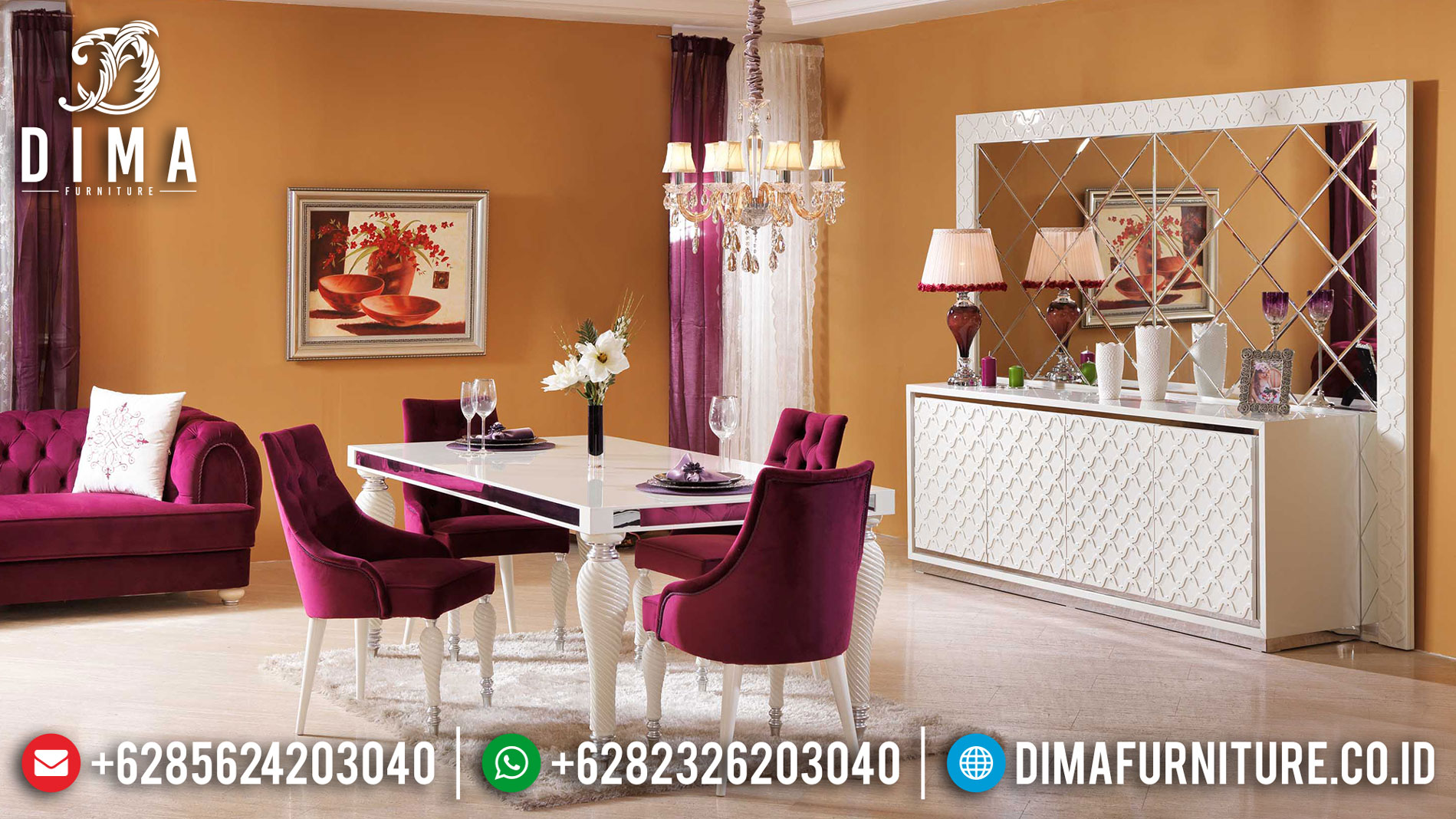Wonderful Set Meja Makan Mewah Jepara Luxury Minimalis Design Inspiring MM-0768