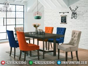 Meja Makan Minimalis Kursi 6 New Design Ridiculous Furniture Jepara MM-1066