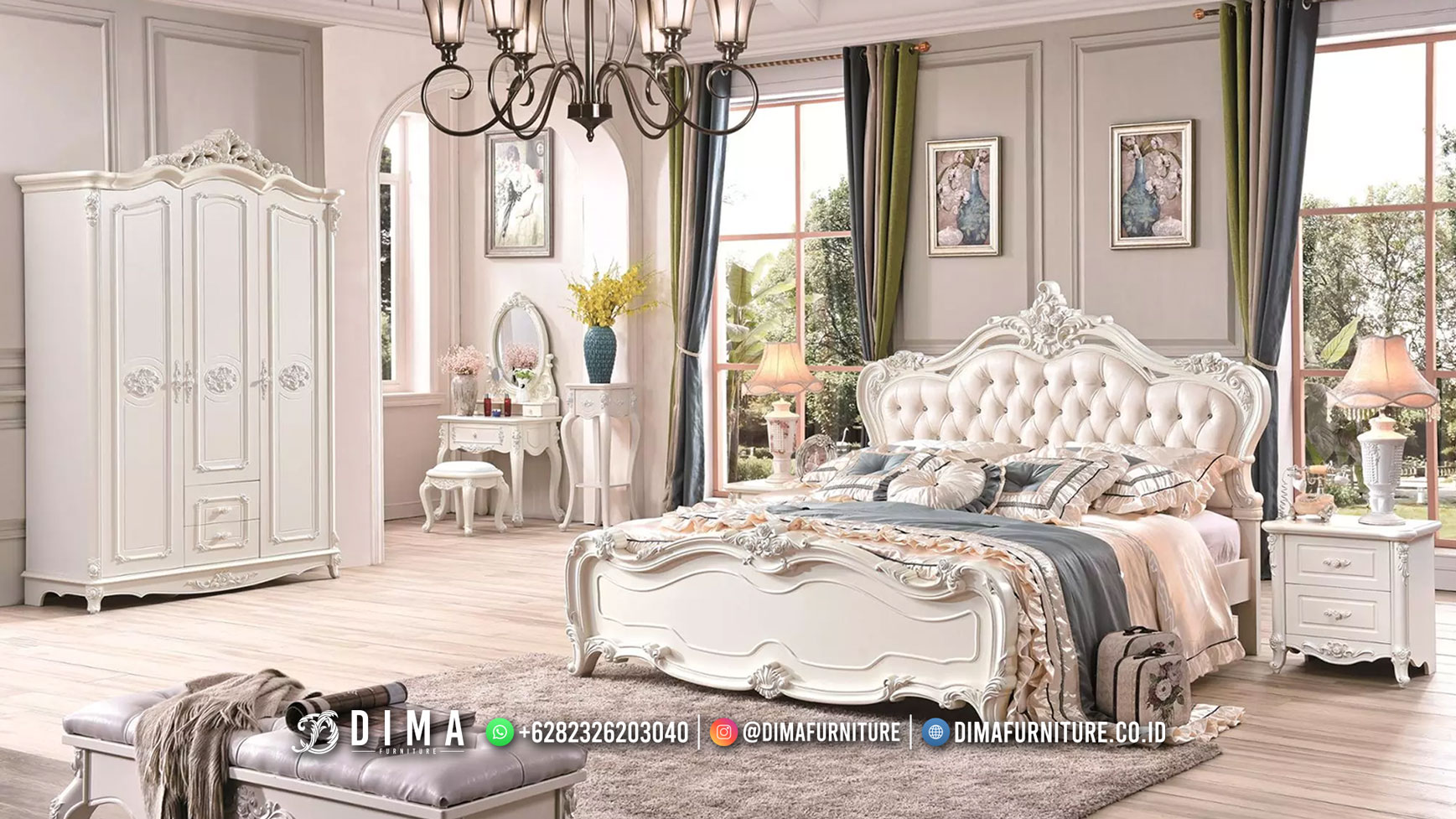 Italain Style Kamar Set Mewah Klasik Duco Luxury Anita MM-1228