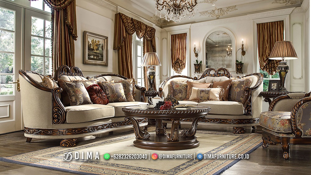Sofa Ruang Tamu Mewah Elizabeth Style Mm-1263