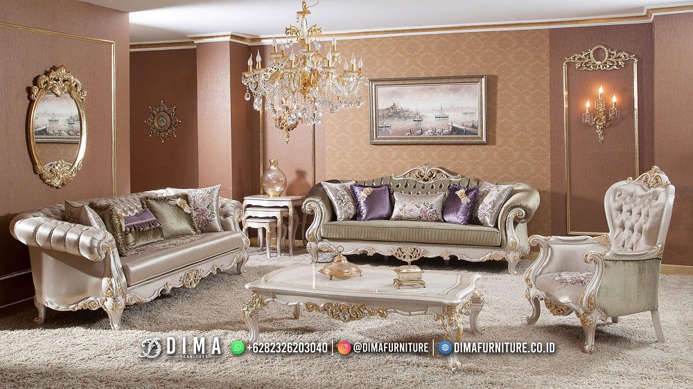 Elena Kursi Tamu Mewah Elegan Best Quality Furniture Indonesia MM-1307