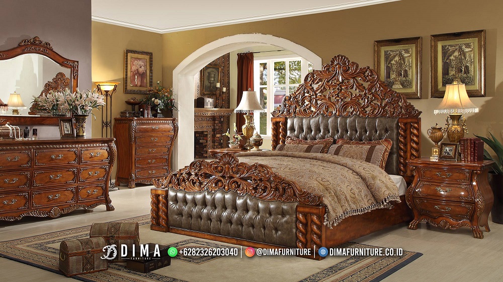 Desain kamar Tidur Mewah Jepara Terbaru Everly Discount MM1532